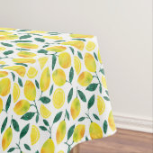 Nappe Motif citron jaune aquarelle (In Situ)