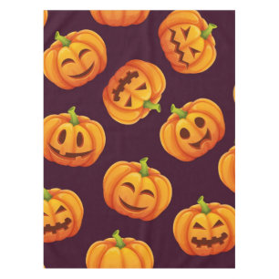 Nappe motif citrouille