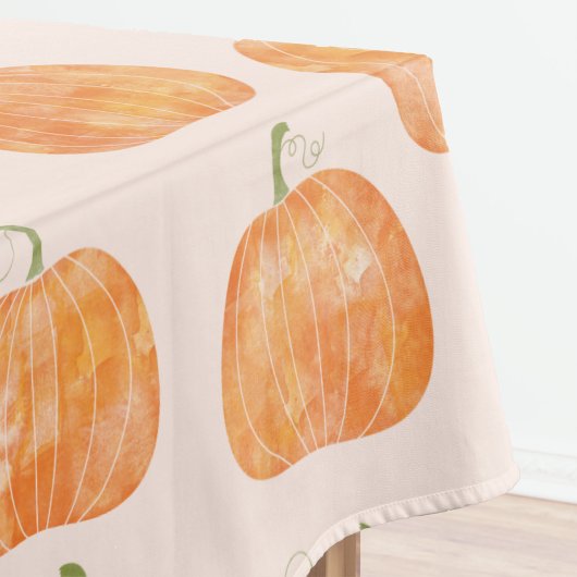 Nappe Motif citrouille aquarelle