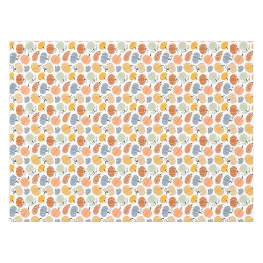 Nappe Motif Citrouille d'automne coloré (Devant (Horizontal))