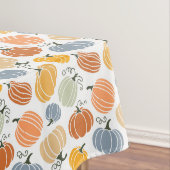 Nappe Motif Citrouille d'automne coloré (In Situ)