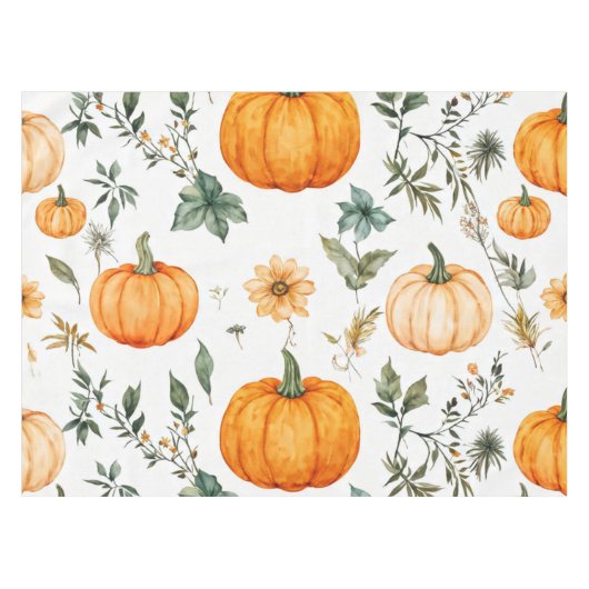 Nappe Motif Citrouille rustique (Devant (Horizontal))