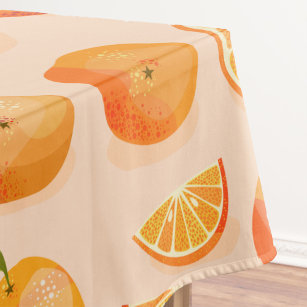 Nappe Motif Citrus Orange
