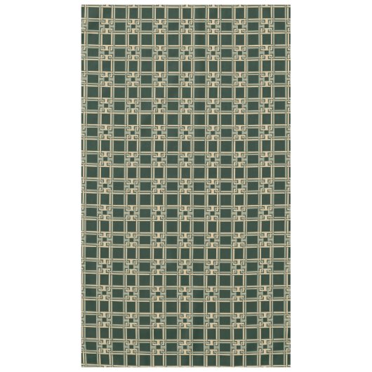 Nappe Motif classique à clé grecque de couleur vert forê (Devant)