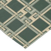 Nappe Motif classique à clé grecque de couleur vert forê (Angle)
