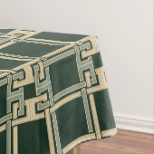 Nappe Motif classique à clé grecque de couleur vert forê (In Situ)