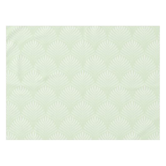 Nappe Motif classique de feuillage dans le blanc et le (Devant (Horizontal))
