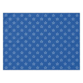 Nappe Motif classique moderne bleu & blanc étoiles (Devant (Horizontal))