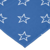 Nappe Motif classique moderne bleu & blanc étoiles (Angle)