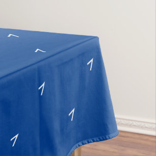 Nappe Motif classique moderne bleu & blanc étoiles