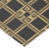 Nappe Motif clé grec en or noir de luxe (Angle)