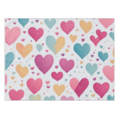 Nappe Motif coeur transparent aquarelle (Devant (Horizontal))