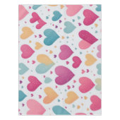 Nappe Motif coeur transparent aquarelle (Devant)