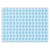 Nappe Motif Cœurs Bleus, Romantique, Amour (Devant (Horizontal))