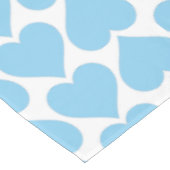 Nappe Motif Cœurs Bleus, Romantique, Amour (Angle)