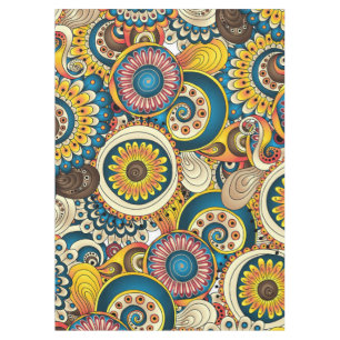 Nappe Motif coloré de Bohème de Boho rétro