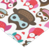 Nappe motif coloré de hibou (Angle)
