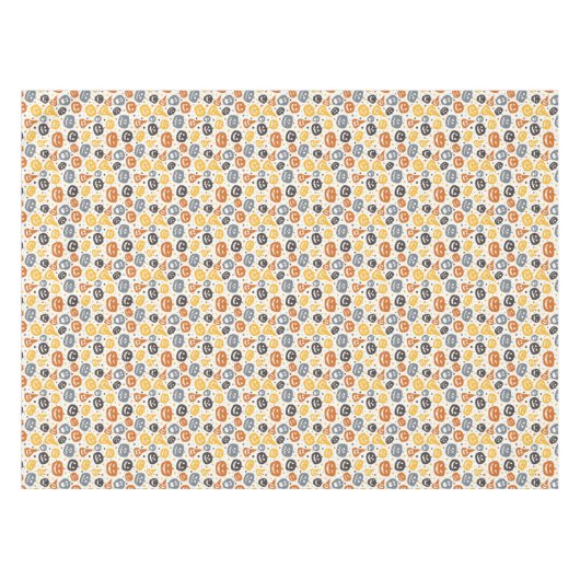 Nappe Motif coloré Jack-O'-Lantern (Devant (Horizontal))