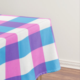 Nappe Motif Coloré Rétro à Carreaux