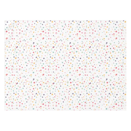 Nappe Motif Confetti coloré mignon (Devant (Horizontal))
