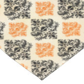 Nappe Motif crâne éffrayant Black Orange Gold Halloween (Angle)