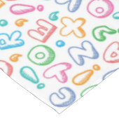 Nappe motif d'alphabet (Angle)