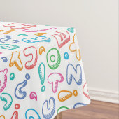 Nappe motif d'alphabet (In Situ)