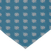 Nappe Motif damassé élégant bleu foncé (Angle)
