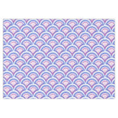Nappe motif damassé floral bleu (Devant (Horizontal))