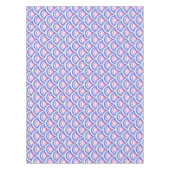 Nappe motif damassé floral bleu (Devant)