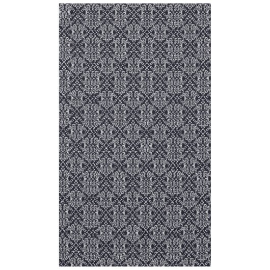 Nappe Motif damassé noir et blanc (Devant)