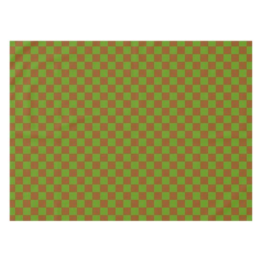 Nappe Motif damier pomme caramel (Devant (Horizontal))