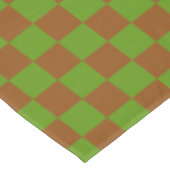 Nappe Motif damier pomme caramel (Angle)