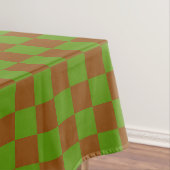 Nappe Motif damier pomme caramel (In Situ)