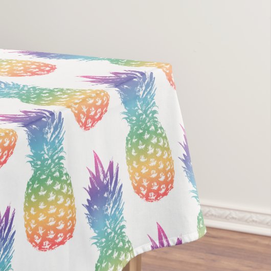 Nappe motif d'ananas tropicale arc-en-ciel (In Situ)