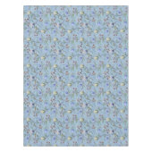 Nappe Motif d'anémones de tulipes bleues et blanches (Devant)