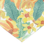 Nappe Motif d'aquarelle de tournesol d'été jaune (Angle)