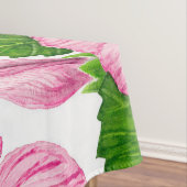 Nappe Motif d'aquarelle d'hibiscus rose (In Situ)
