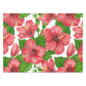 Nappe Motif d'aquarelle d'hibiscus rouge (Devant (Horizontal))