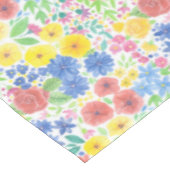 Nappe Motif d'aquarelle florale (Angle)