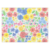 Nappe Motif d'aquarelle florale (Devant (Horizontal))