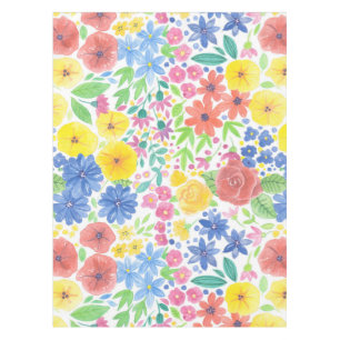 Nappe Motif d'aquarelle florale