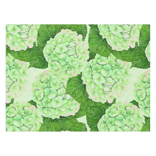 Nappe Motif d'aquarelle Hydrangea (Devant (Horizontal))