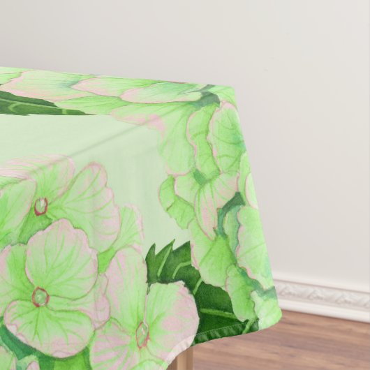 Nappe Motif d'aquarelle Hydrangea (In Situ)