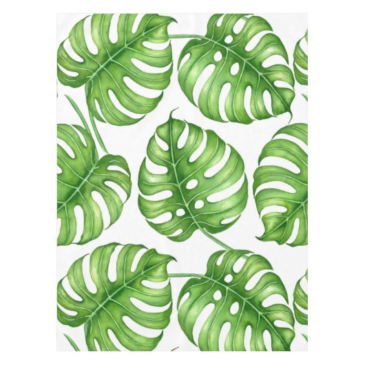 Nappe Motif d'aquarelle Monstera (Devant)