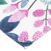 Nappe Motif d'aquarelle Sweet Rose Navy Flowers (Angle)