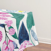 Nappe Motif d'aquarelle Sweet Rose Navy Flowers (In Situ)