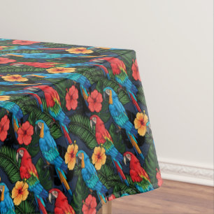 Nappe Motif d'ara et de ketmie