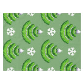 Nappe motif d'arbre de Noël (Devant (Horizontal))