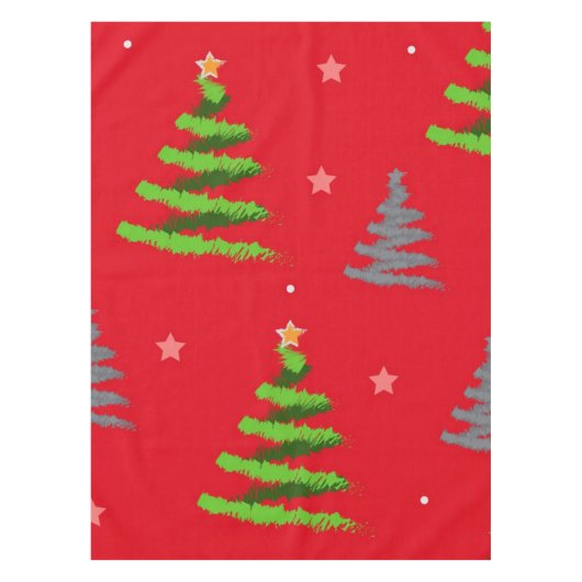 Nappe motif d'arbre de Noël (Devant)